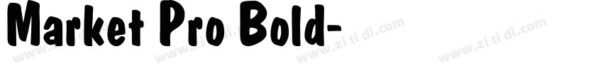 Market Pro Bold字体转换
